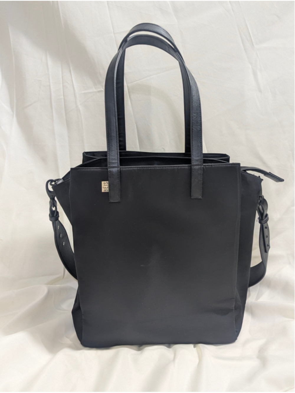 BÉIS Commuter Tote Black Nylon - Picture 5 of 11